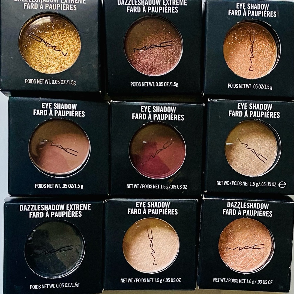 MAC EYESHADOWS | INDIVIDUAL | NEW| DAZZLE, MATTE, LUSTRE EYESHADOWS
